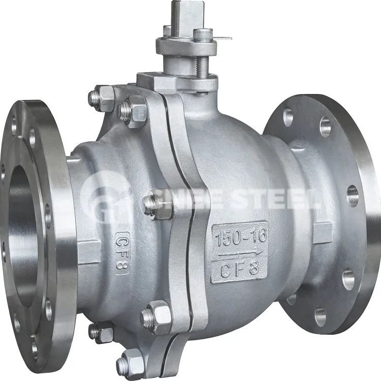 2-delt flydende kugleventil