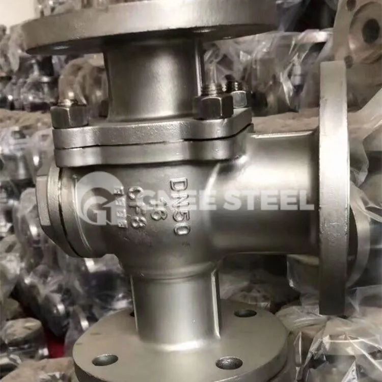 3-vejs kugleventil i rustfrit stål