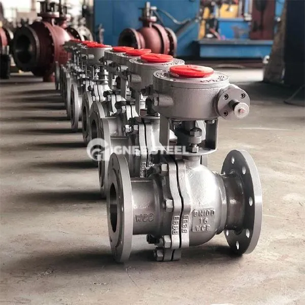 Kugleventil flange ende