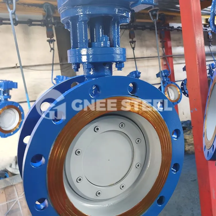 Kulstofstål tredobbelt excentrisk sommerfugleventil