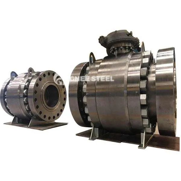 Støbt stål trunnion monterede kugleventiler