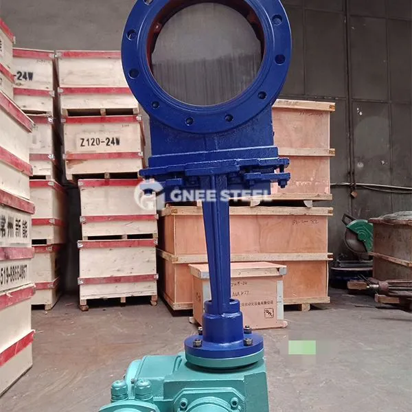 Elektrisk skivknivportventil