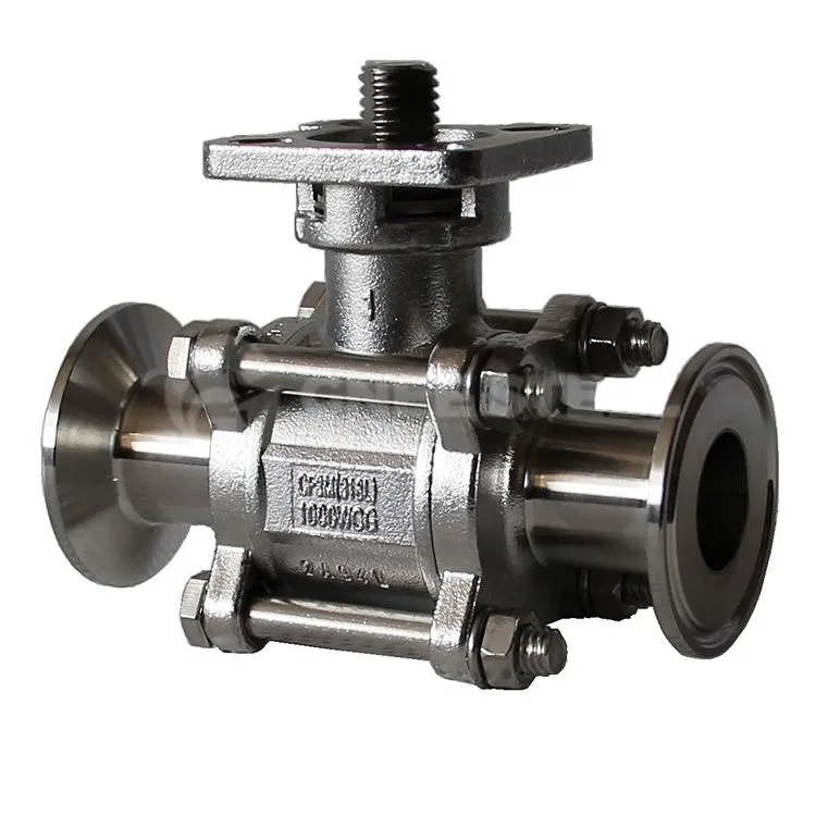 Flydende type 3-delt kugleventil