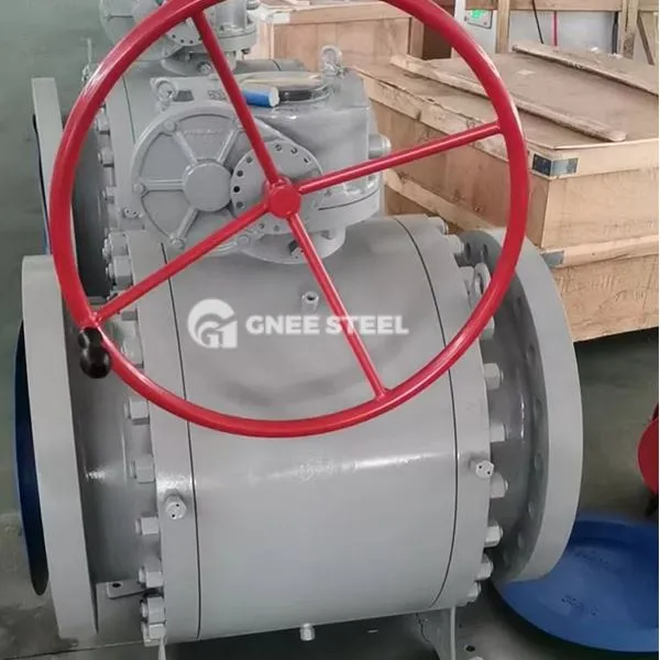 Gear betjent kugleventil