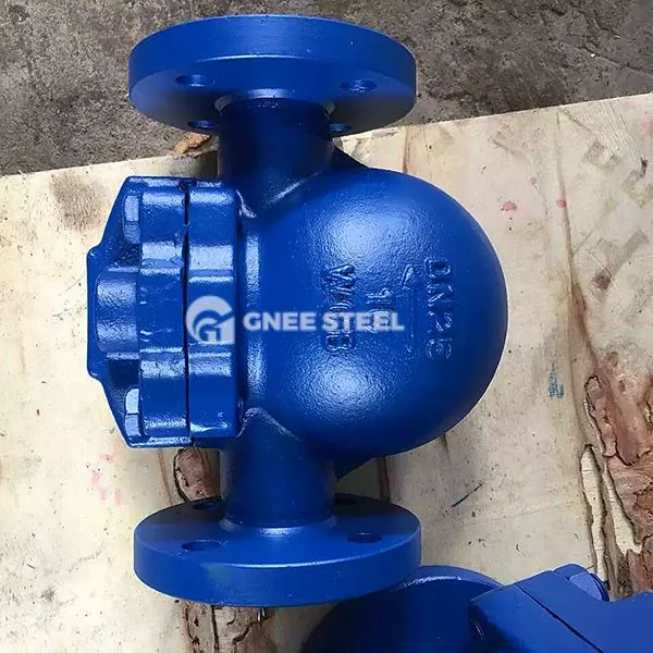 Leverdrevet kuglventil