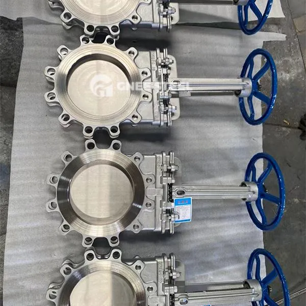 Metal siddende knivportventil