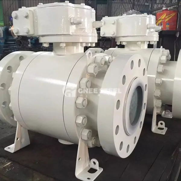 Metal siddende trunnion kugleventil