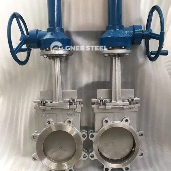 Resilient siddende knivportventil