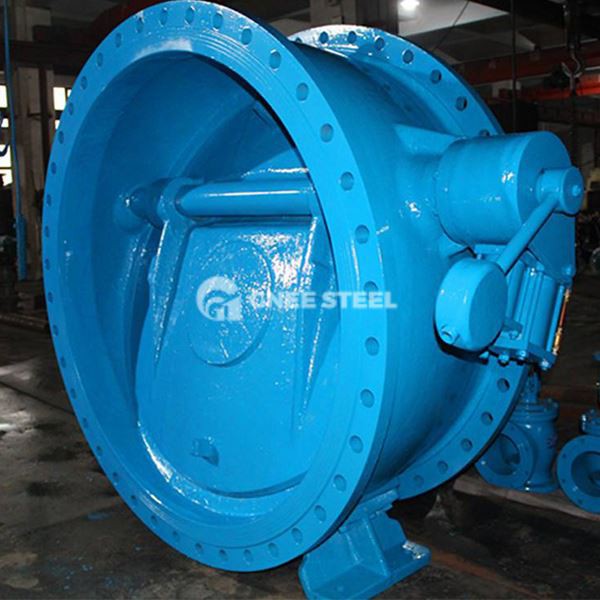 Kontrolventil med en enkelt plade