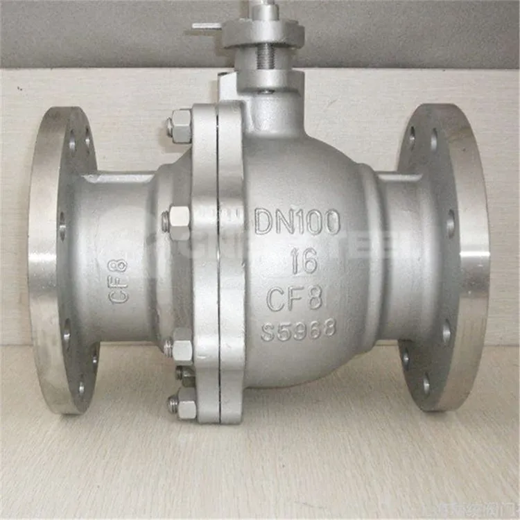 Topindgang flydende kugleventil